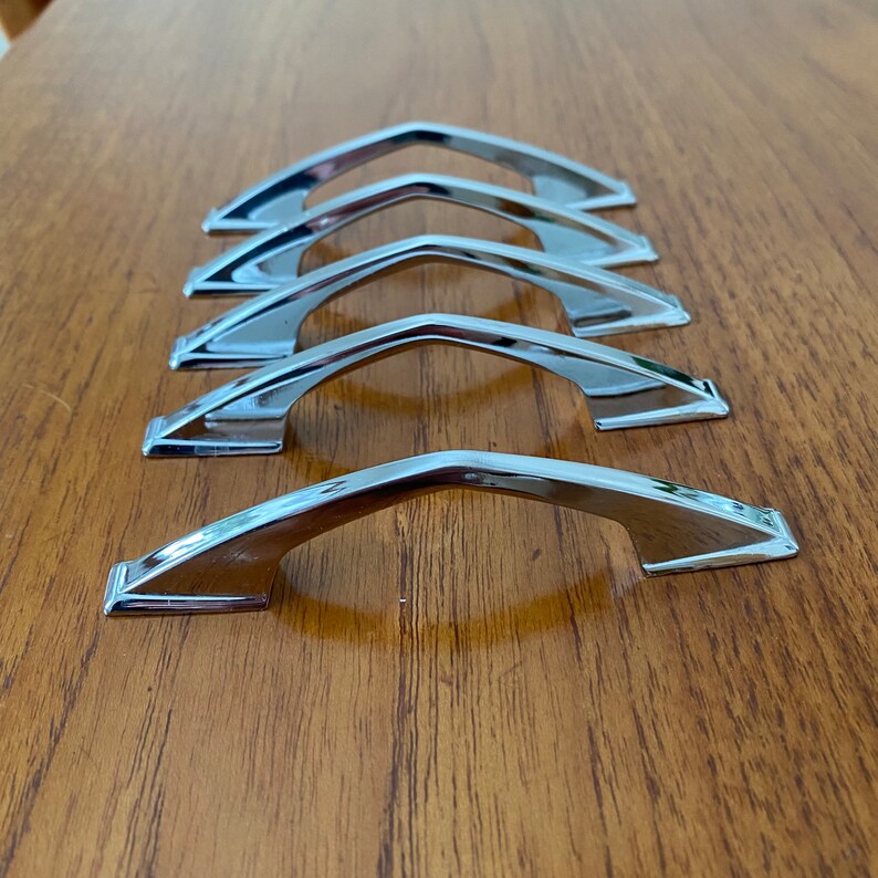 Lot of 5 Mid Century Boomerang Pulls Etsy