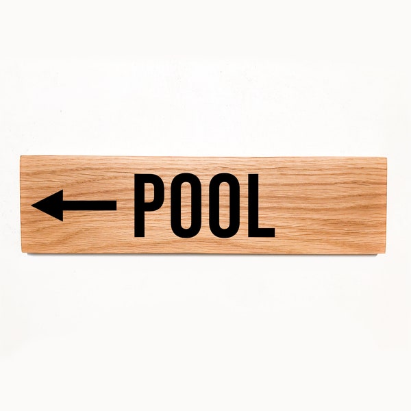 Pool Arrow Sign Etsy