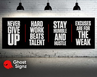 Motivationsbanner 'Be Unstoppable' – 90x150 Cm | Fitness-Wanddekoration Für Gym, Zuhause Oder Wohnheim