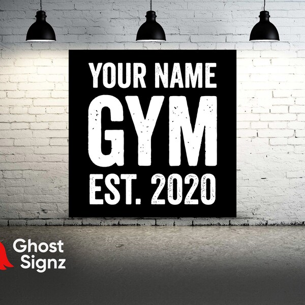 Custom Garage Gym Banners Etsy