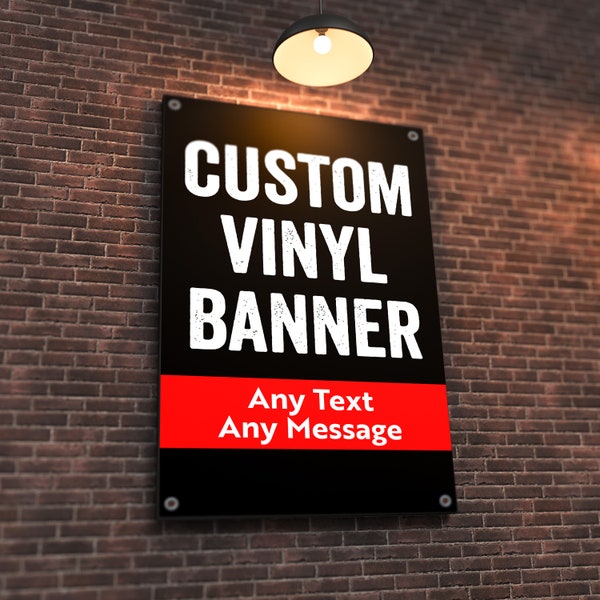Custom Personalized Home Vertical Vinyl Banner - Wall Art Decor Sign Poster - Large Mural - Motivational Inspiration - Any Message