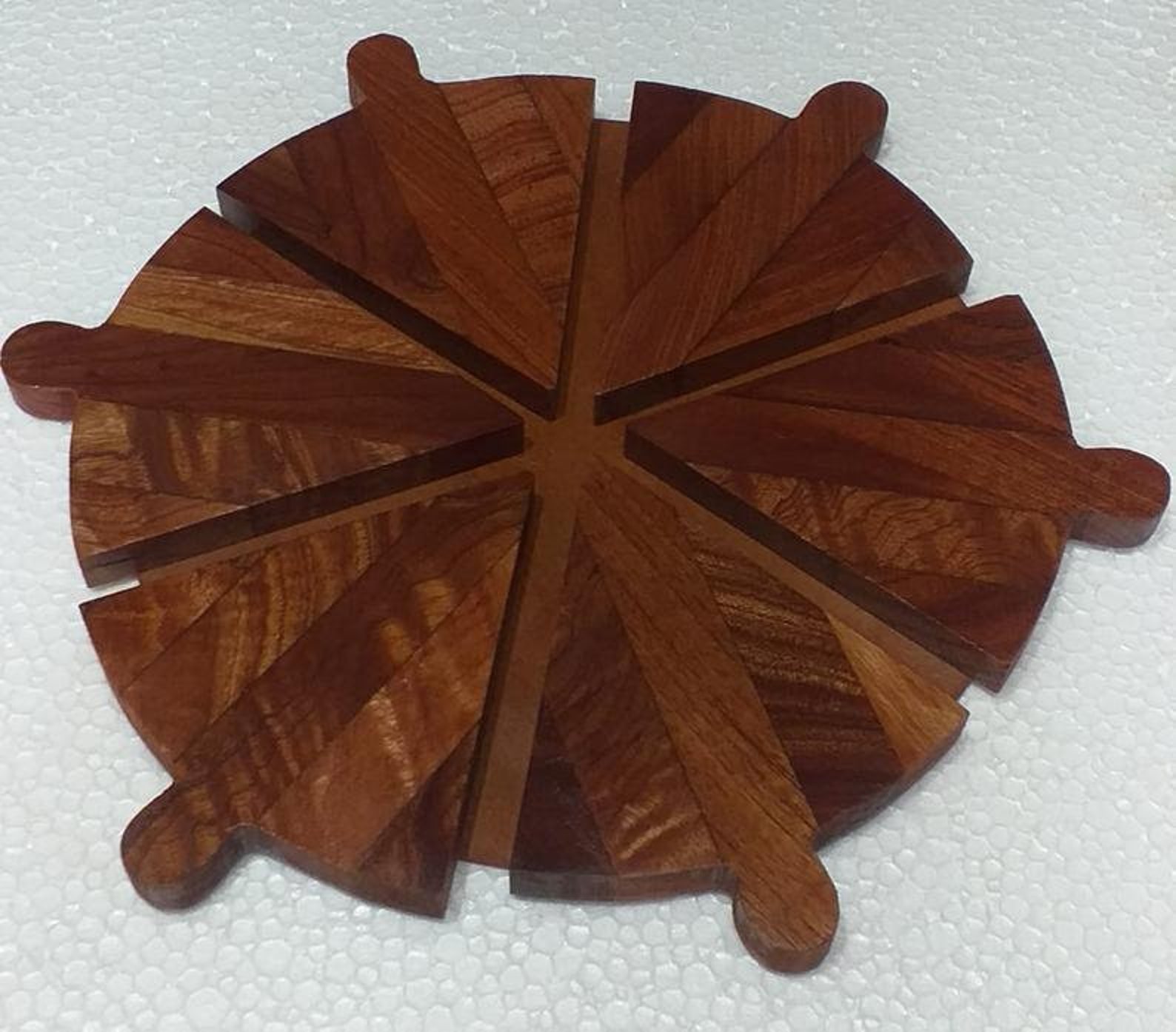 Wooden Pizza Slice Platter Pizza Serving Plate Pizza Board Etsy