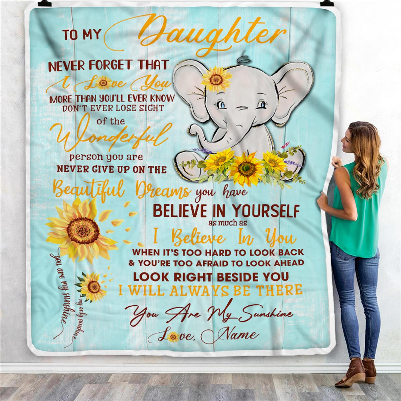 Personalisierte meine Tochter Decke von Mama Elefant Etsy