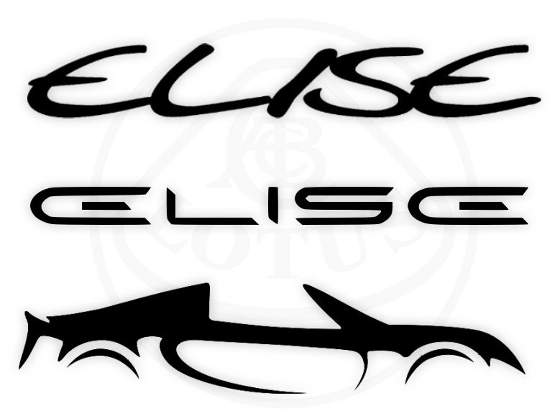 Lotus Elise S1 S2 or Lotus Sport Sticker Decal in Black | Etsy