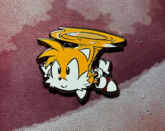 Tails Enamel Pin