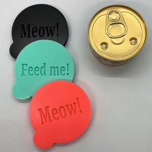 Custom 3oz Cat Food Lids, 3D Printed