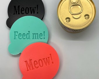 Custom 3oz Cat Food Lids, 3D Printed