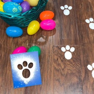 Easter Bunny Footprint, Footstep, Foot, Track Stencil, Template, Easter Magic, 3D Printed