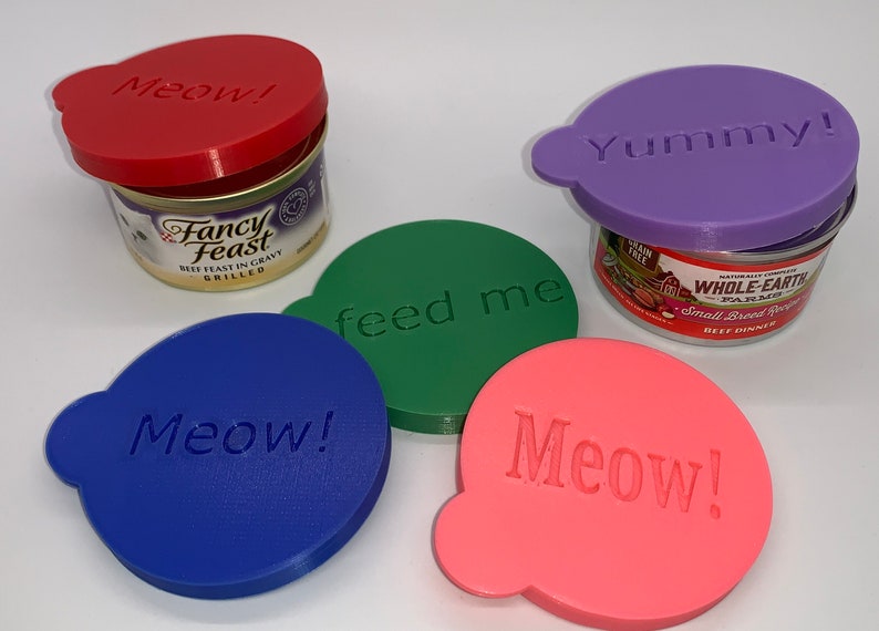 Custom 3oz Cat Food Lids 3D Printed Etsy