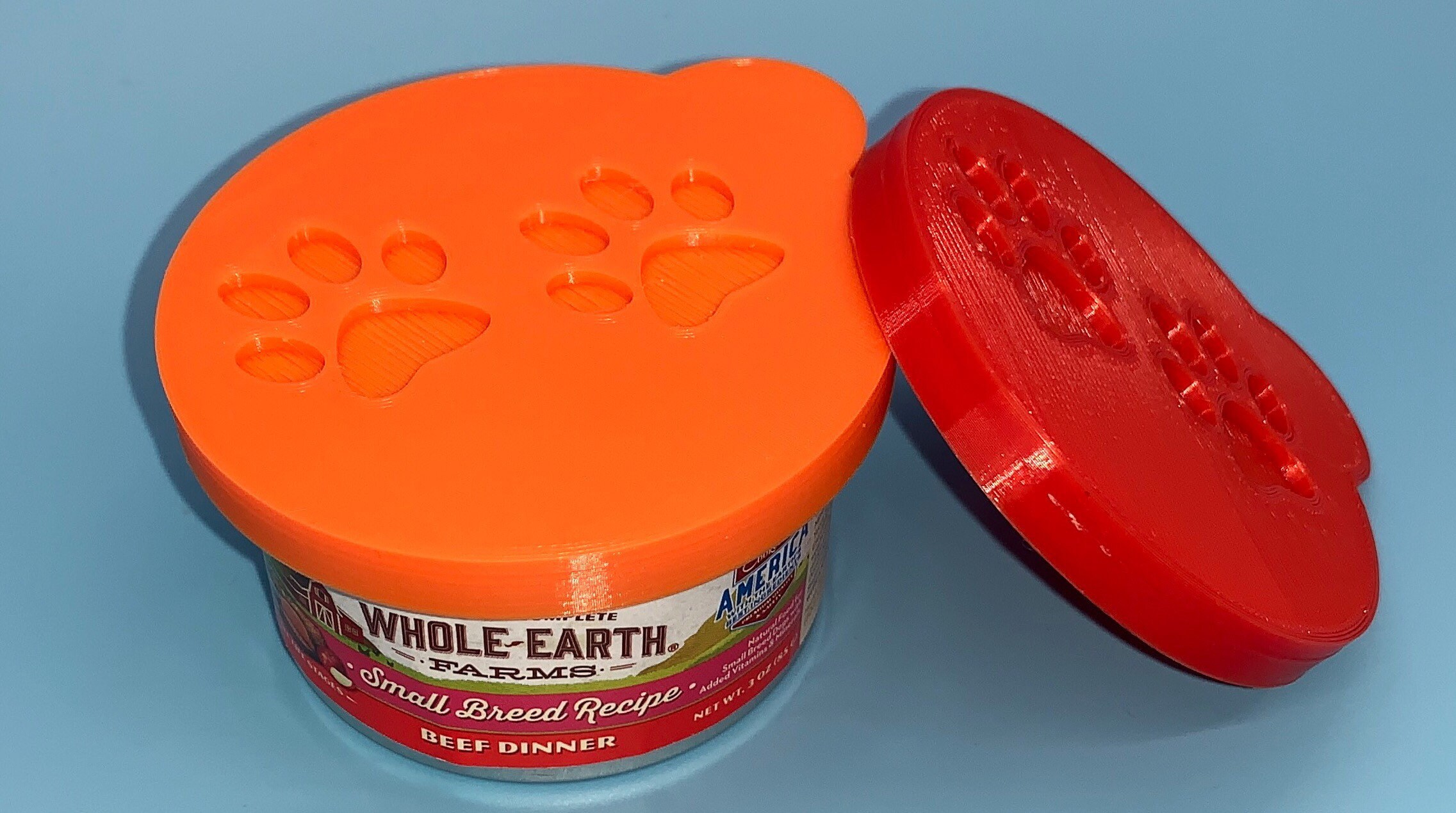 Cat Paw Prints Cat Food Lids 3D Printed Etsy