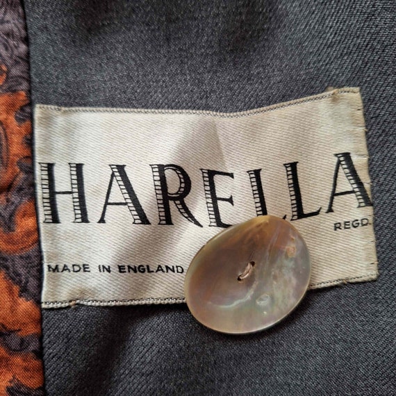 HARELLA 1950s True Vintage Coat, Grey Wool Overco… - image 5