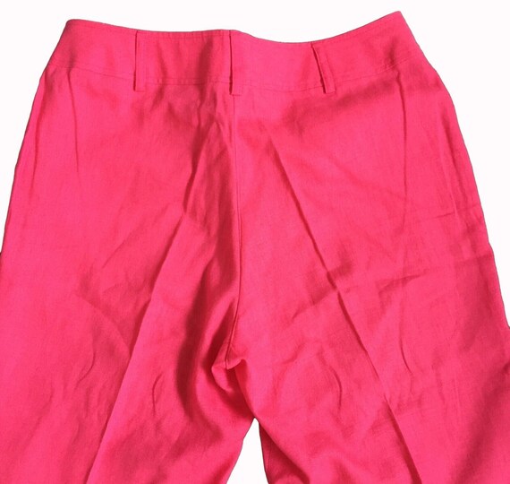 WOOLWORTHS 80s 90s Summer Trousers, Vintage Pink … - image 4