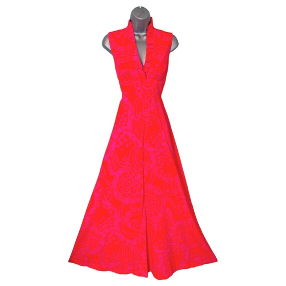 FUMI's Originals 60s Maxi Dress, Stunning Neon Pi… - image 3