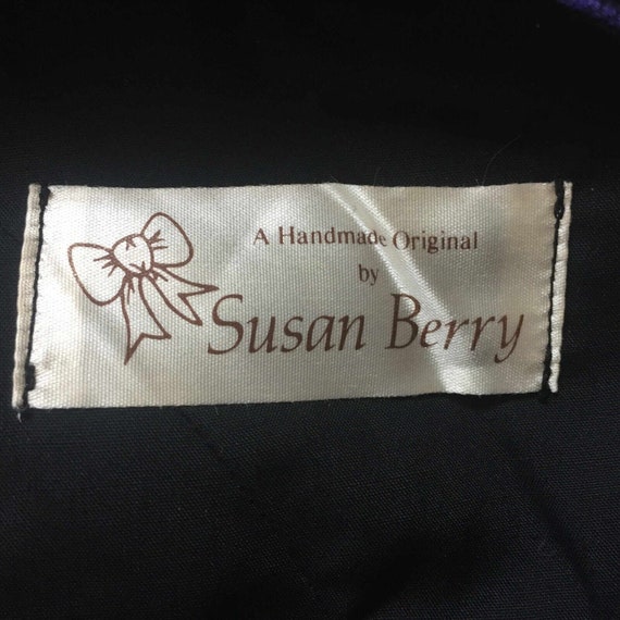 SUSAN BERRY 1970s 80s Vintage Dress, Handmade Bla… - image 10
