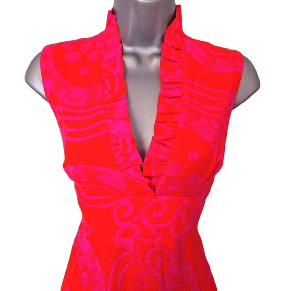 FUMI's Originals 60s Maxi Dress, Stunning Neon Pi… - image 4