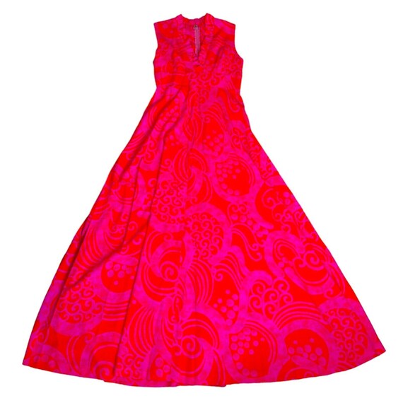 FUMI's Originals 60s Maxi Dress, Stunning Neon Pi… - image 2