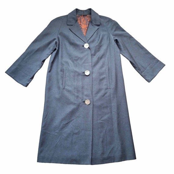 HARELLA 1950s True Vintage Coat, Grey Wool Overco… - image 7