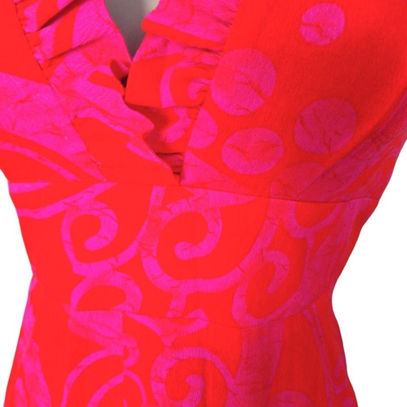 FUMI's Originals 60s Maxi Dress, Stunning Neon Pi… - image 6