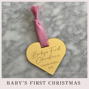 Custom Acrylic Christmas Baby Ornament