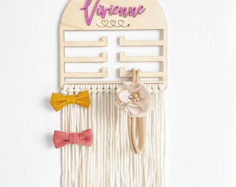 Personalized Bow and Accessories Holder