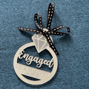 Custom Acrylic Engaged Ornament