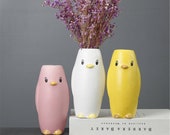 Colorful succulent planter,lovely penguin flower pots,mini planter,animal planter,Christmas decor