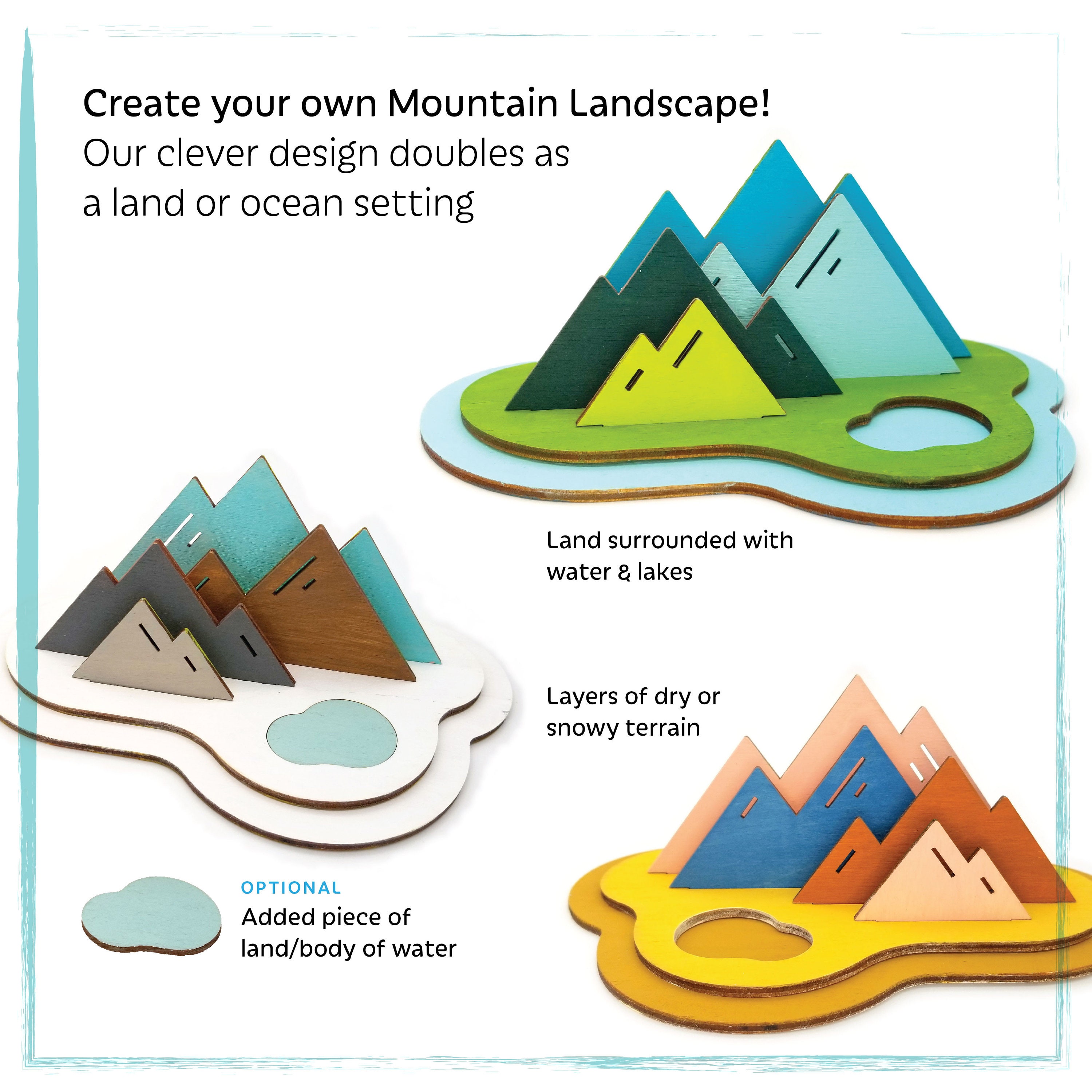 Mountain Landscape Paint Kit, Hiking Gift, Adventure Activity, Adult Teen  Kid Art Kit, Nature Decor, Fall Winter Craft, Paint and Sip Night 