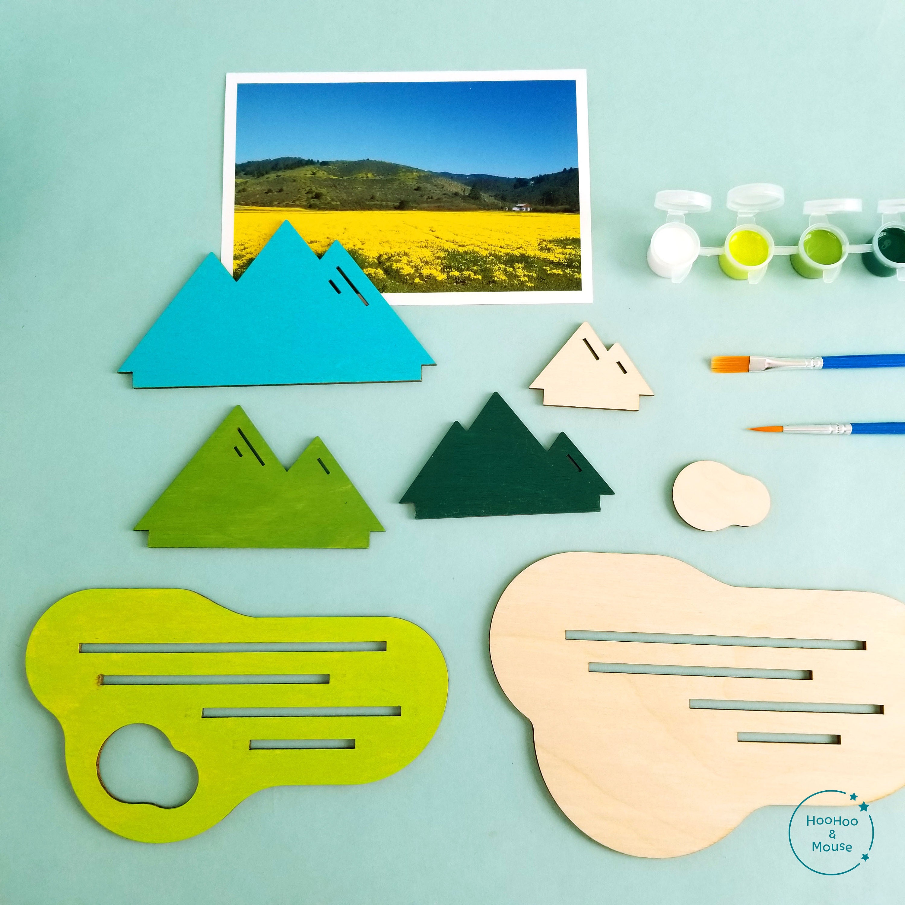 Mountain Landscape Paint Kit, Hiking Gift, Adventure Activity