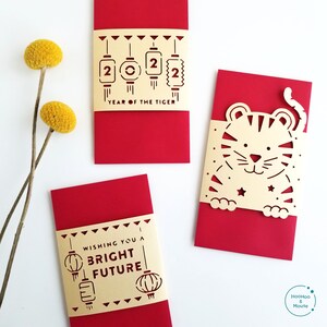 2022 Lunar New Year Red Envelopes, Chinese New Year Packets, Set of 6 ...