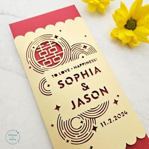 Personalised Wedding Money Envelope – Elegant White Design | Next Day – Gifted Cards - View #14