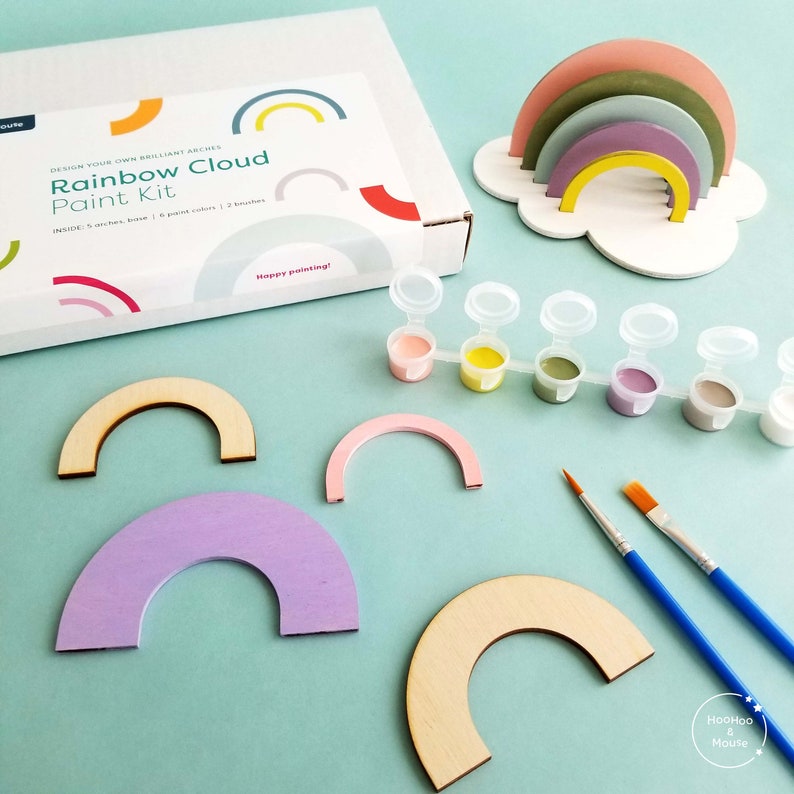 Rainbow paint kit DIY rainbows kid craft birthday gift image 2