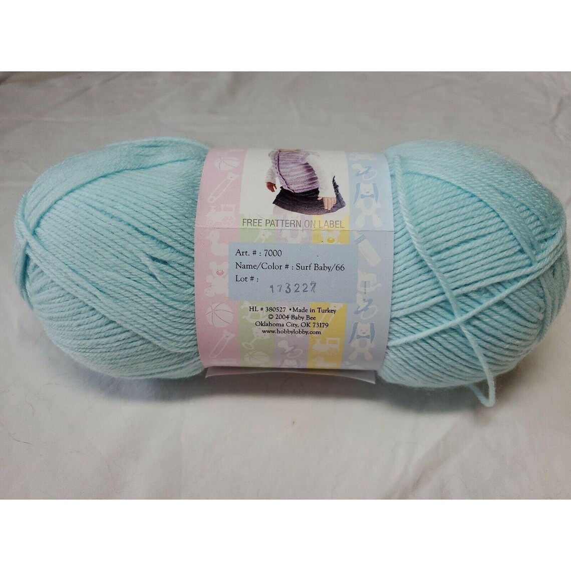 Baby Bee Sweet Delight Yarn Blanket Craft Knit 2 Skeins Surf Etsy