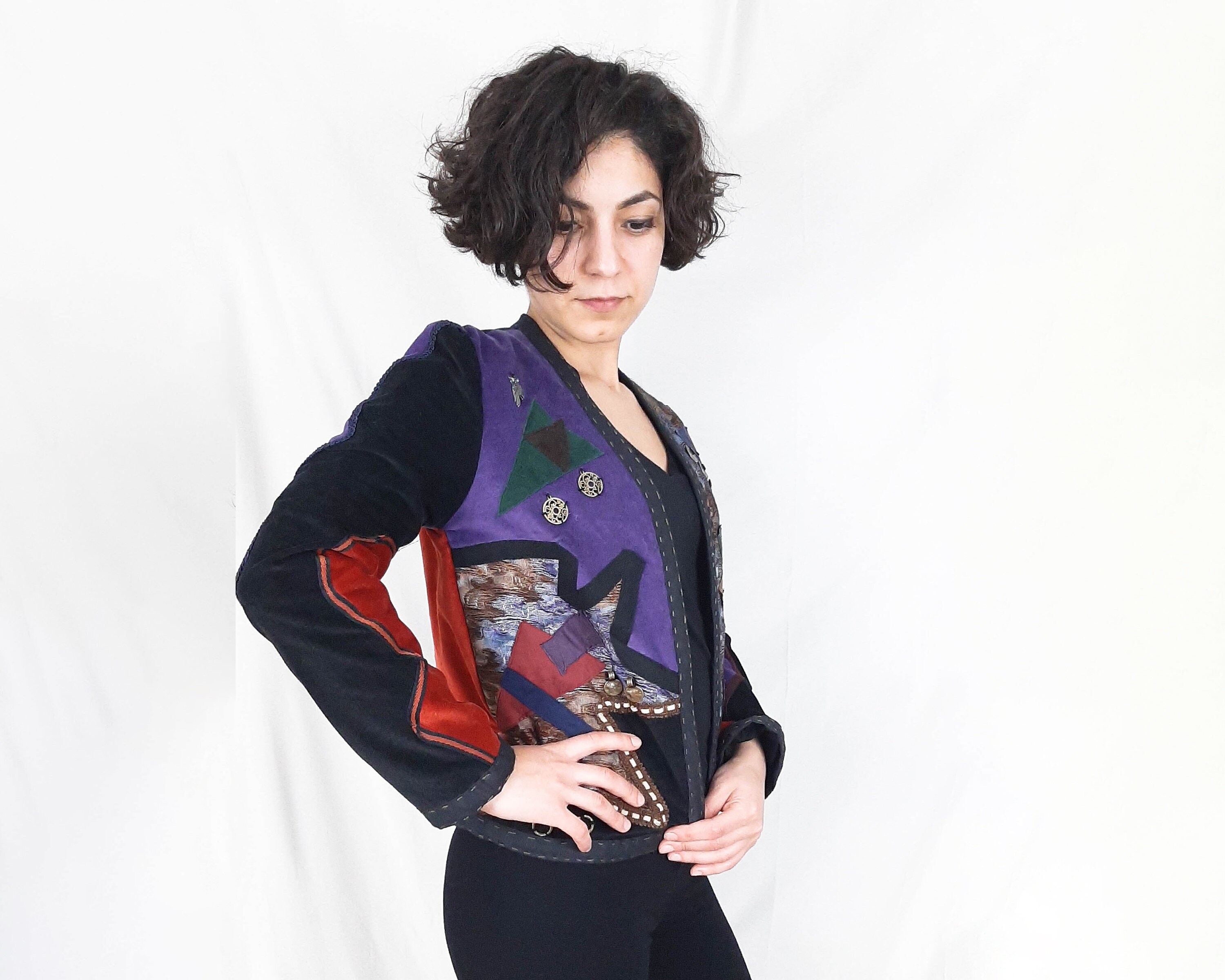 blazer mid patchwork