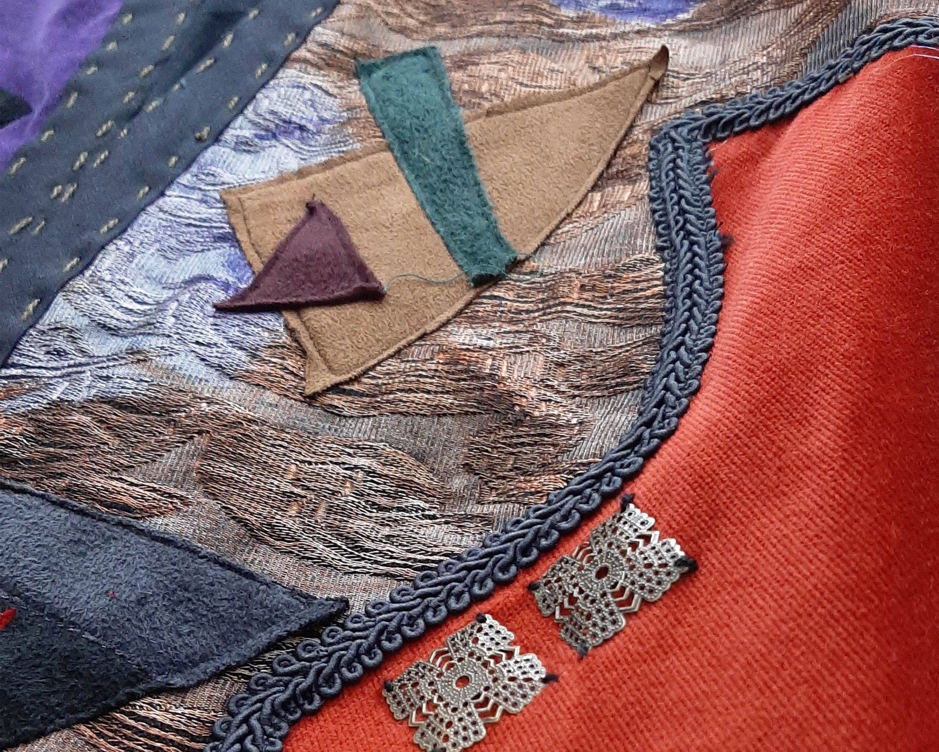 blazer high patchwork