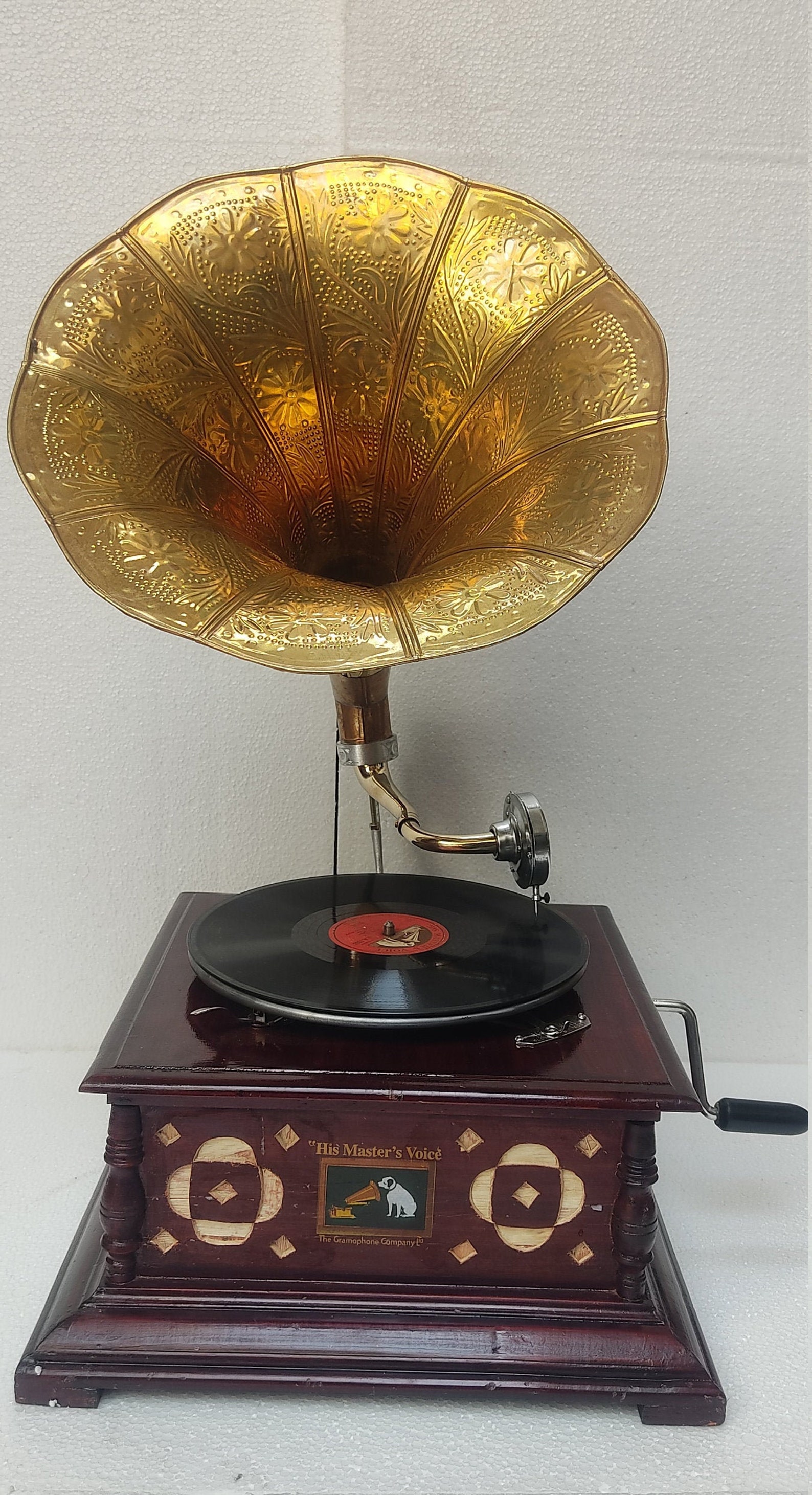 Wind up Gramophone player Antique vintage look Gramophone | Etsy