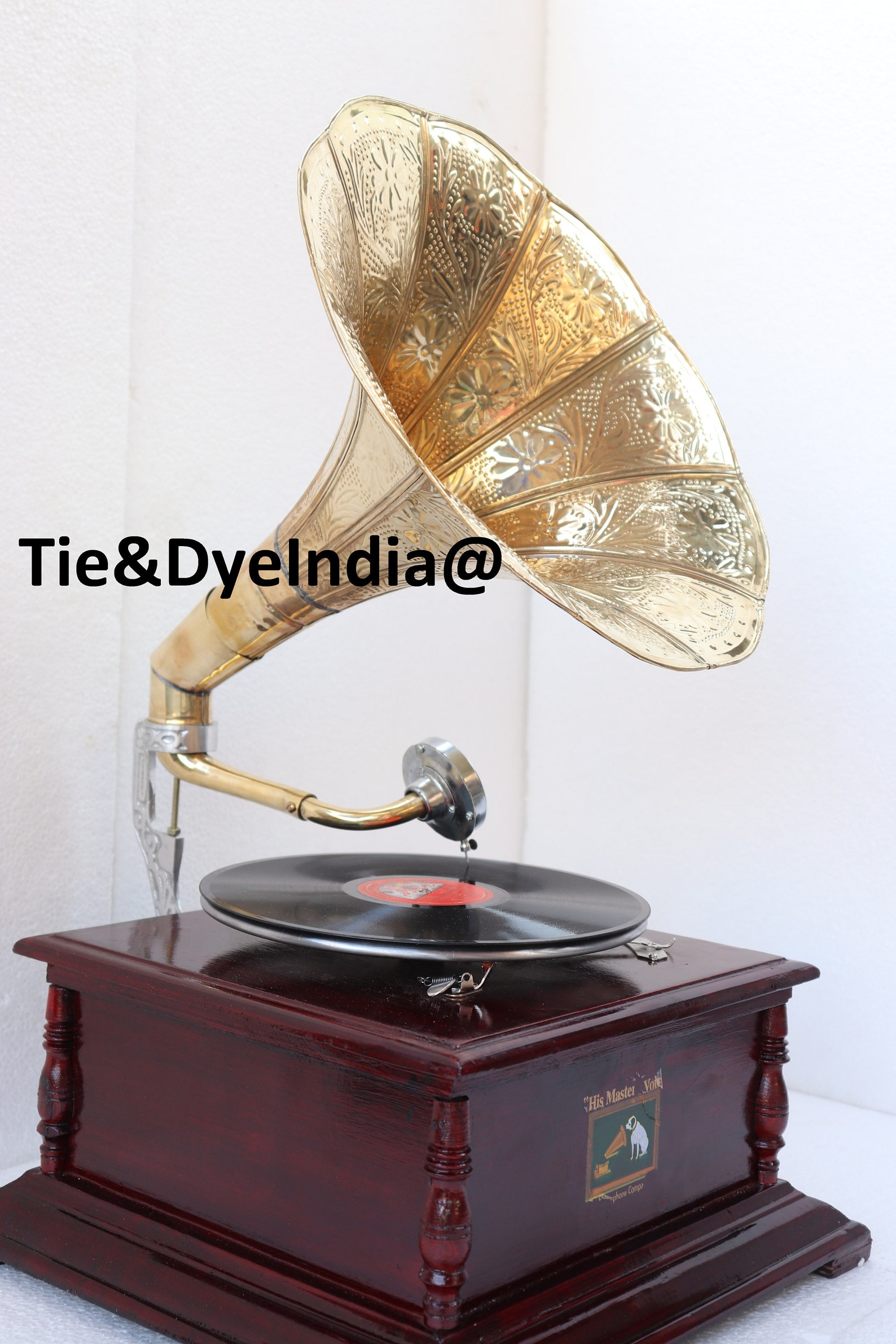Antico grammofono vintage VECCHIA Replica Gramophone Fonografo Etsy