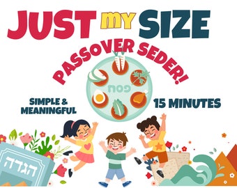 Kids Passover Haggadah! FAMILY FRIENDLY for Young Children! 15 Minute Passover Seder!