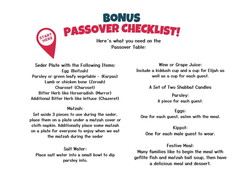 Kids Passover Haggadah FAMILY FRIENDLY for Young Children 15 Minute Passover Seder image 2