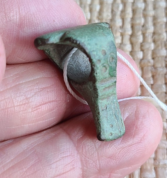 Ancient Bronze Viking/Finno-Ugric Axe Pendant 9th Century