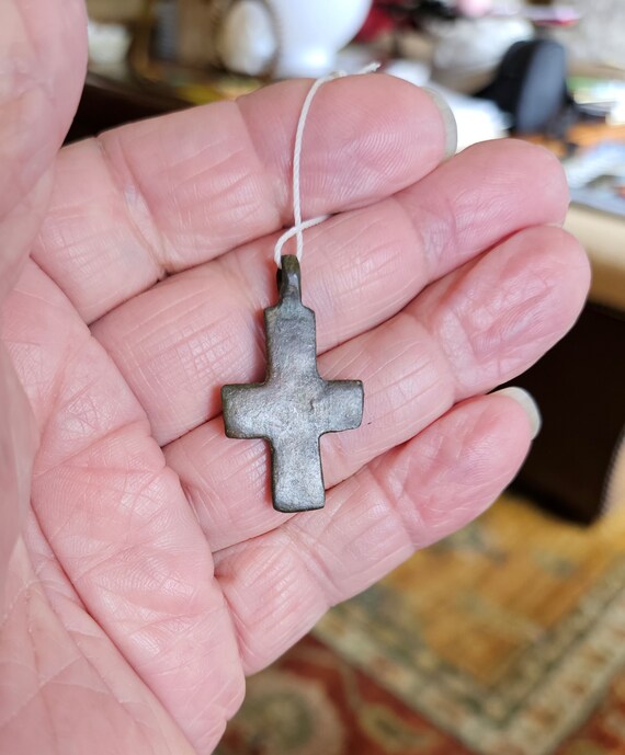 Ancient Bronze Cross 13th Century VERY RARE Great Con… Gem