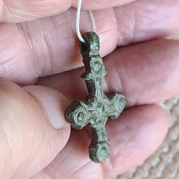 Ancient Bronze Cross 12th Century