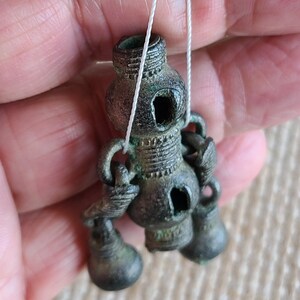 Ancient White Bronze Tinkling Bead 9th Century Finno-Ugric