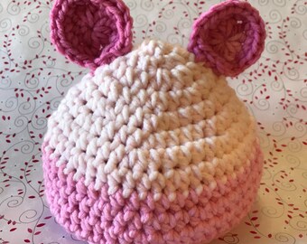 Baby Bear Hat (Pink)