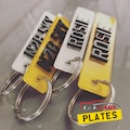 Custom 4D Numberplate Keyring, Personalised Name Keyring, Registration Keyring, Custom Number Plate Keyring