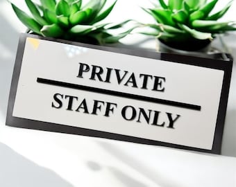 Custom 3D Acrylic Logo Sign | Modern Business Door Plaque