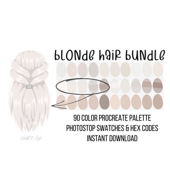 Blonde Hair Color Procreate Palette