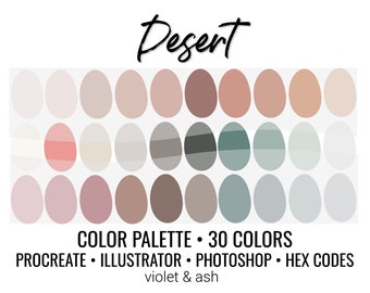 Desert Color Palette - Etsy