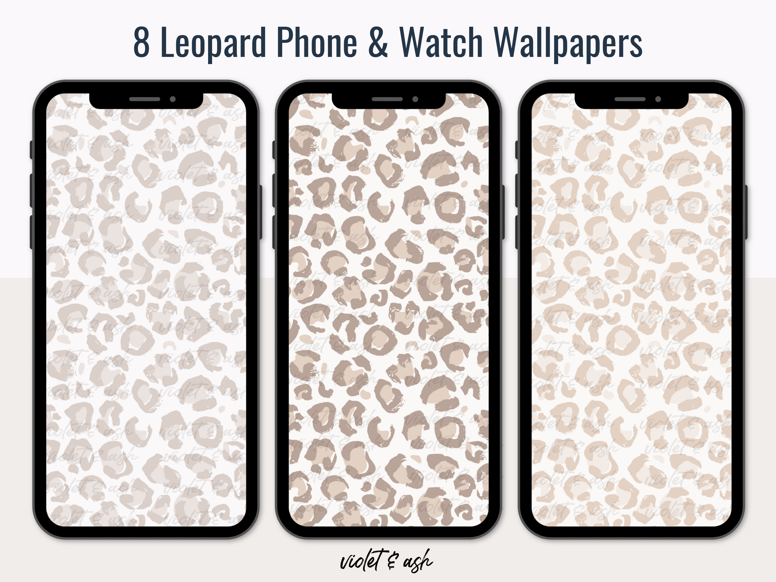 Leopard Print Phone and Watch Wallpaper Lock Screen Iphone - Etsy Leopard Print Phone and Watch Wallpaper Lock Screen Iphone - Etsy