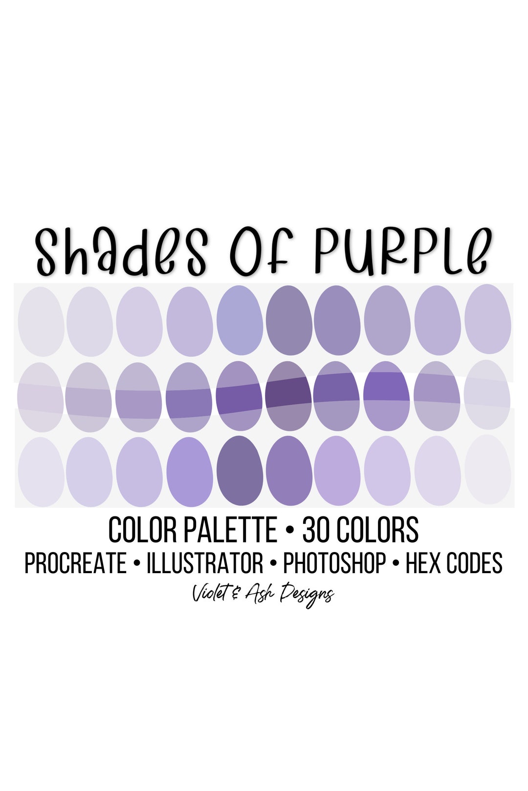 Shades of Purple Color Palette