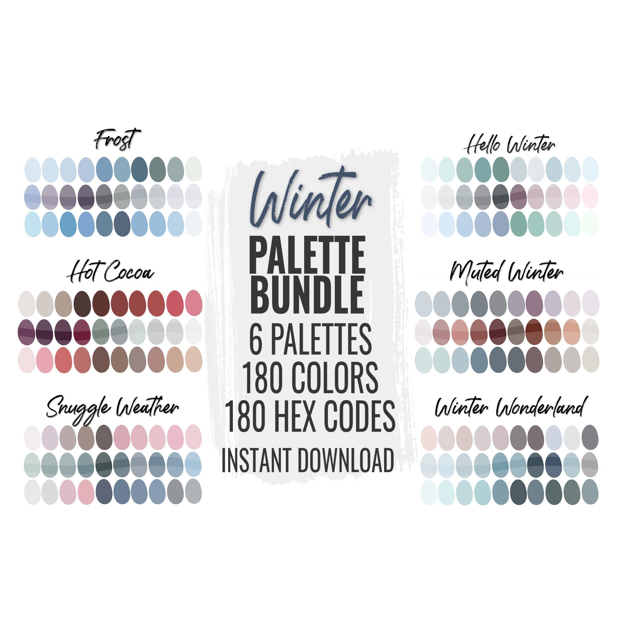 Procreate Grey Color Palette - Etsy
